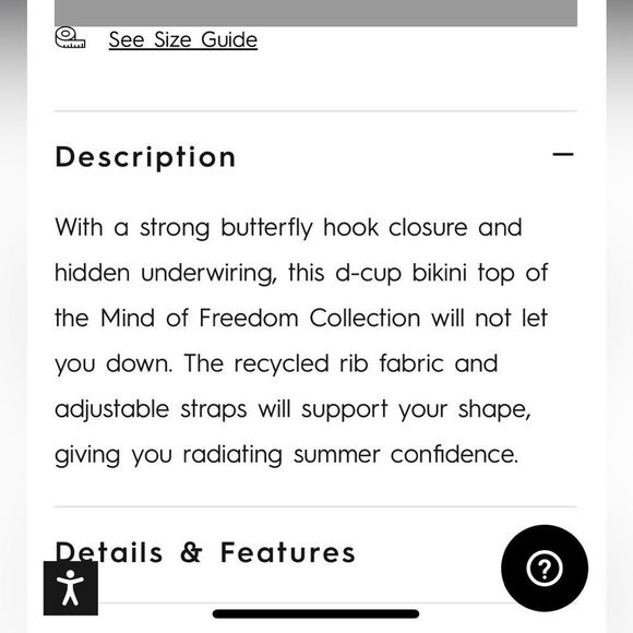 ROXY BIKINI TOP SIZE SMALL IN A D CUP HAS REMOVABLE PADS  WITH ADJUSTABLE STRAPS - Picture 11 of 14